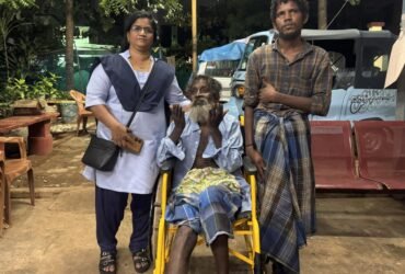 Destitute Man with a Broken Leg Receives Medical and Residential Support at Snehan Home